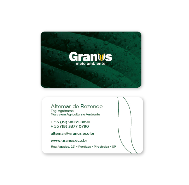 Cartão de visitas impresso Granus